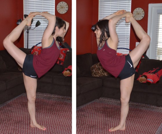 Right and left needle scale