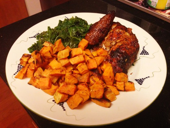 Roasted sweet potato hash is something I can't get enough of!