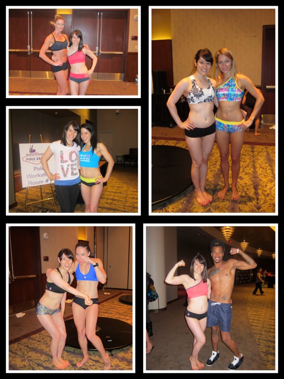 Some of the amazing pole stars I took workshops with! (staring from top left clockwise - Tristan Brinkkotter, Anastasia Skukhtorova, Josiah Badazz Grant, Carlie Hunter, Veronica Solimano)