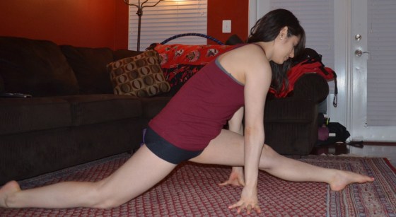 Left splits - August 2013